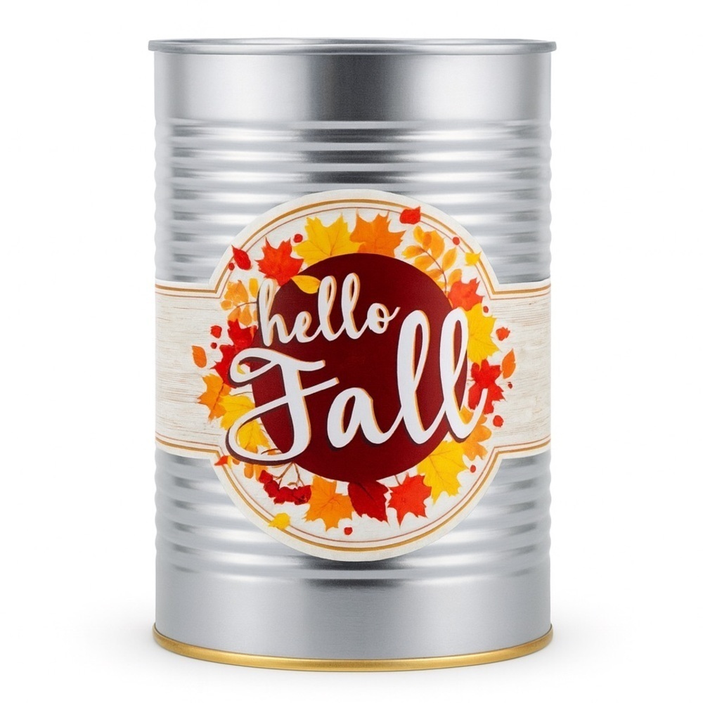 Hello Fall Tin Can by Kendall Farms